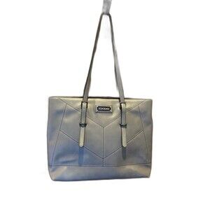 Dark Grey Laptop Work Bag w/ Adj. Straps Beautiful Stitching & Loads of Room
